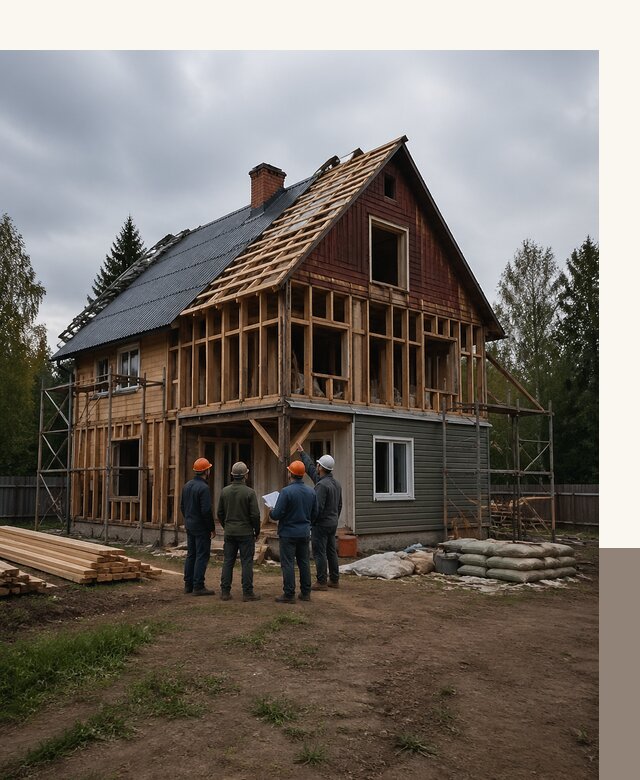 Реконструкция дачного дома в Ялуторовске под ключ с проектом